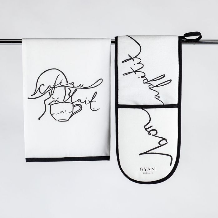 'Café au lait' Tea Towel