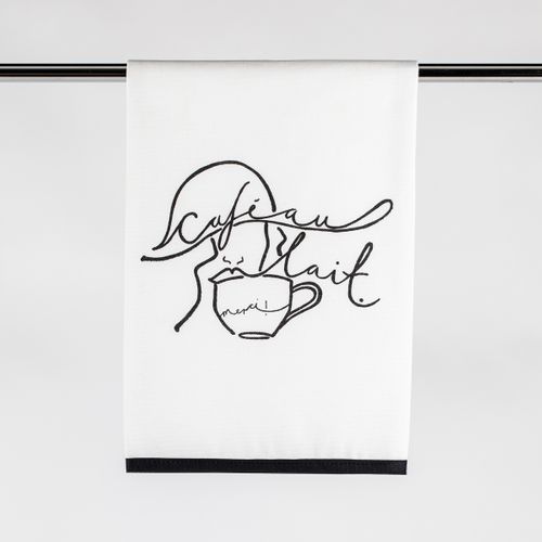 'Café au lait' Tea Towel
