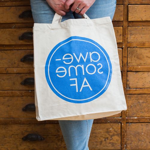 Screen Printed Canvas Tote Bags
