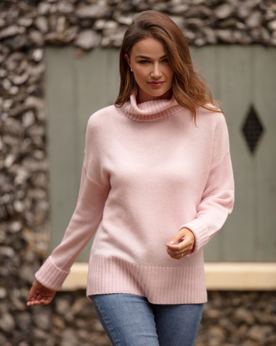 The Richmond Pure Cashmere Roll Neck