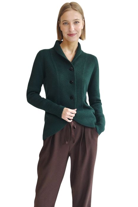 Chunky cashmere cardigan with buttons