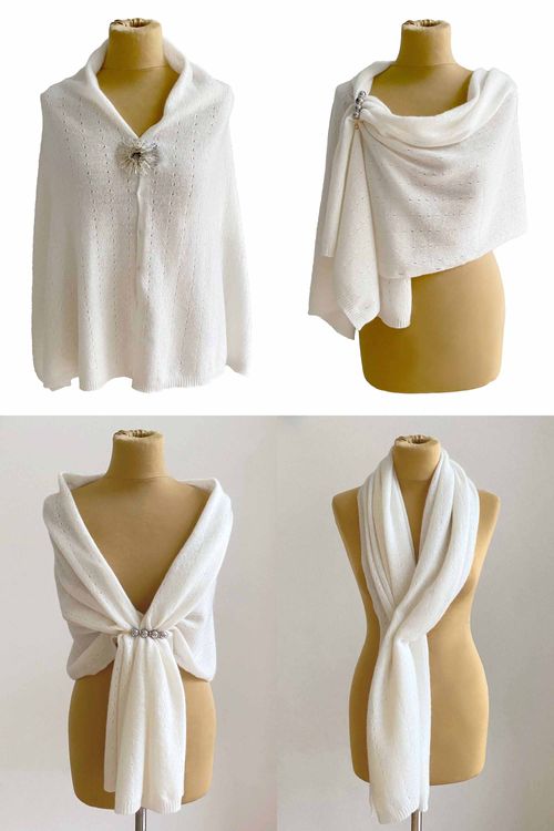 Bridal pashmina shawl, Wedding guest coverup, Travel wrap