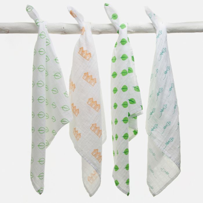 organic cotton muslins and swaddles