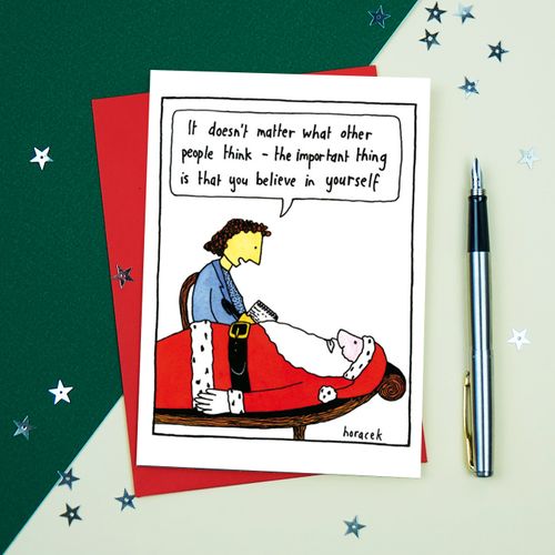 Santa Therapy Christmas Card