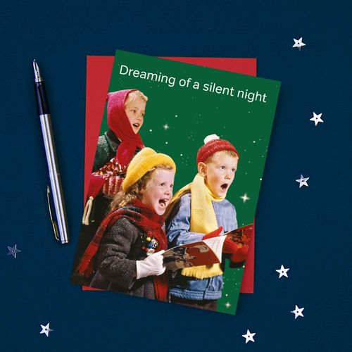 Dreaming Of A Silent Night Christmas Card