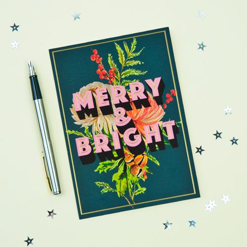 Merry & Bright Christmas Card