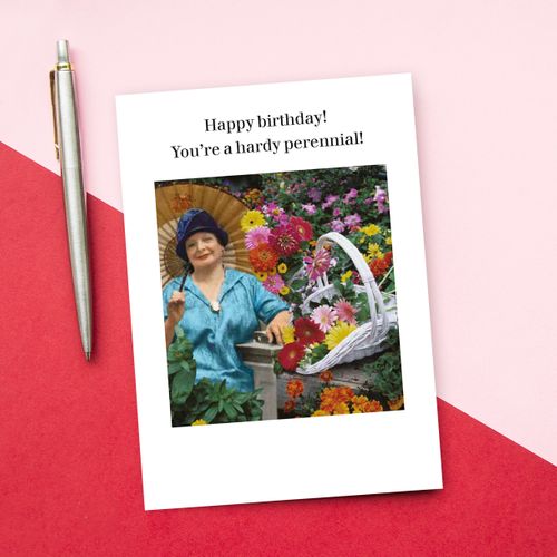 Hardy Perennial Birthday Card