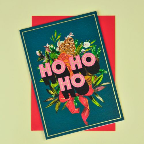 Ho Ho Ho Christmas Card