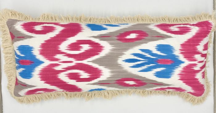 Silk Ikat Long Cushions
