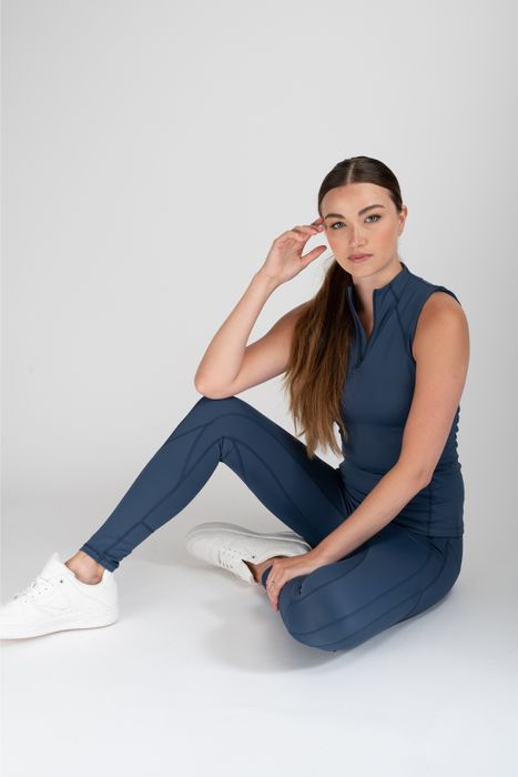 Mochara Recycled Leggings in Indigo Blue