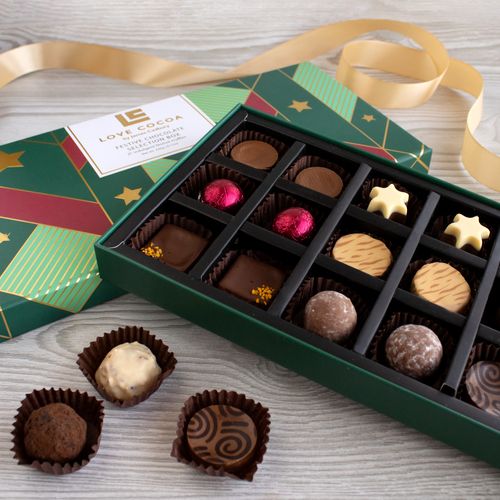 FESTIVE CHOCOLATE TRUFFLE SELECTION BOX
