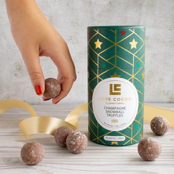 CHAMPAGNE SNOWBALL CHOCOLATE TRUFFLES