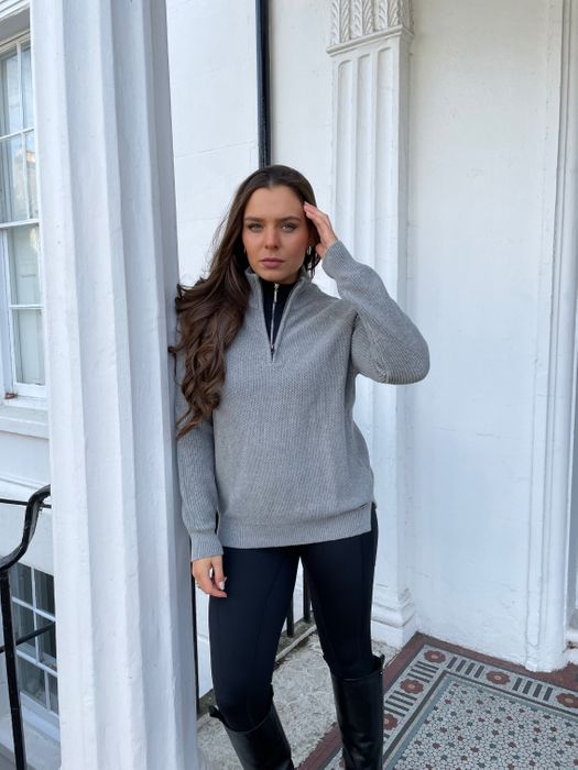 Mochara Cotton Half Zip Sweater