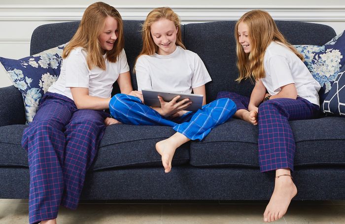 Children's organic brushed cotton Lounge Trousers