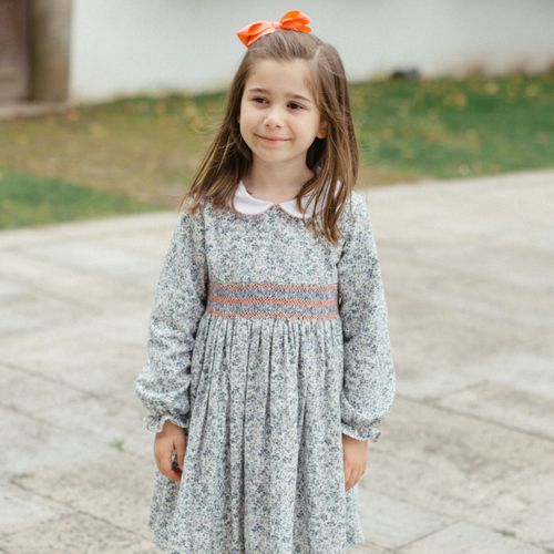 Aurelia Handsmocked Dress & Tights