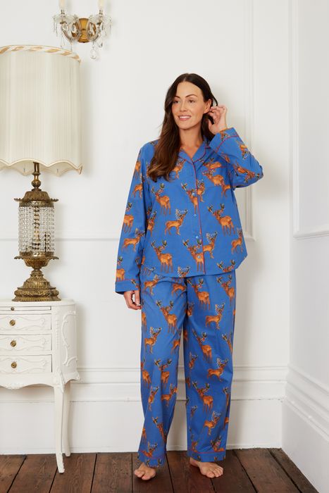 Traditional Cotton Pyjama, Festive Stag