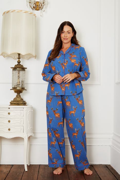 Traditional Cotton Pyjama, Festive Stag