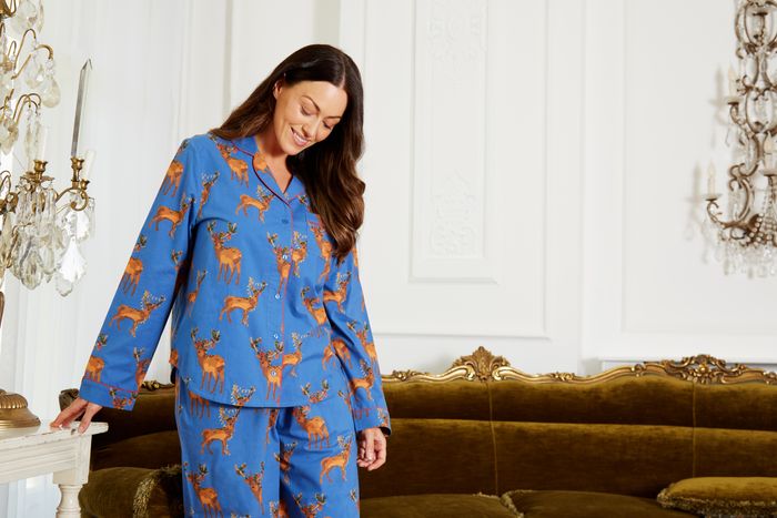 Traditional Cotton Pyjama, Festive Stag
