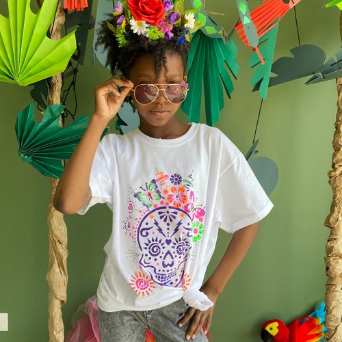 Day of the Dead Kids T-Shirt Painting Craft Kit Box