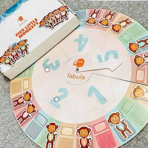 'Five Little Monkeys' educational boardgame