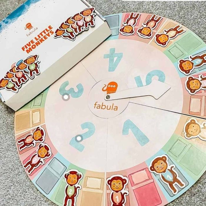 'Five Little Monkeys' educational boardgame