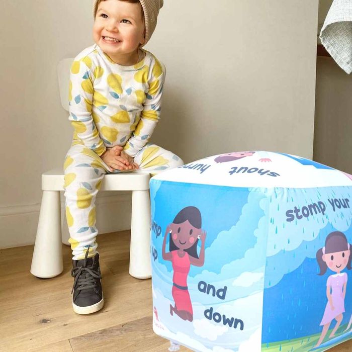 'If You're Happy & You Know It' inflatable activity dice