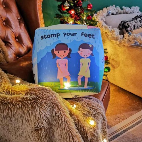 'If You're Happy & You Know It' inflatable activity dice