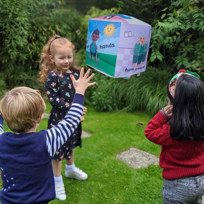 'If You're Happy & You Know It' inflatable activity dice