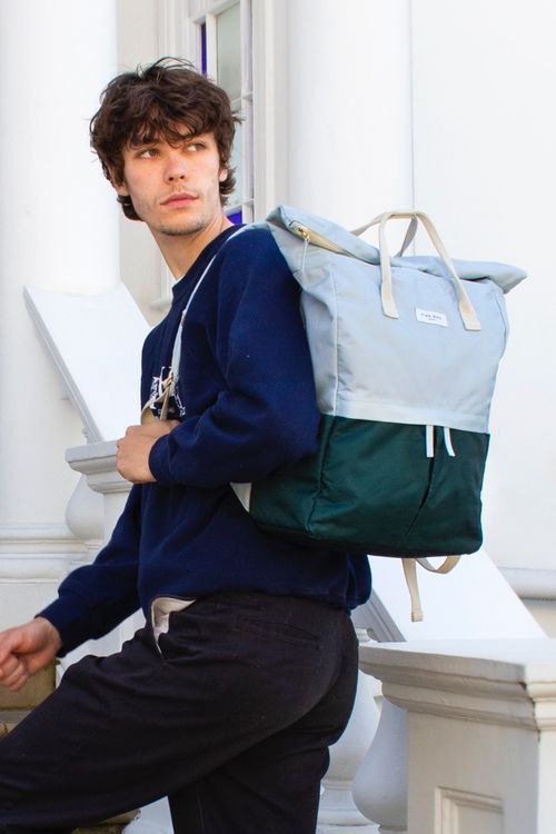 Sage & Forest Green | “Hackney” 2.0 Backpack | Large