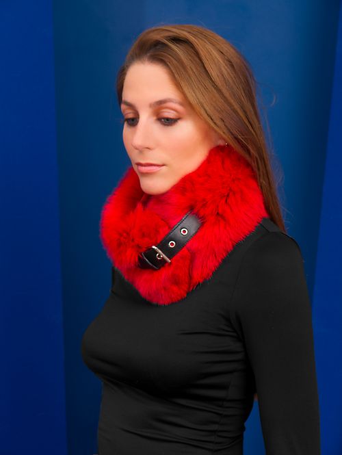 Fox Buckle Fastening Neck Warmer