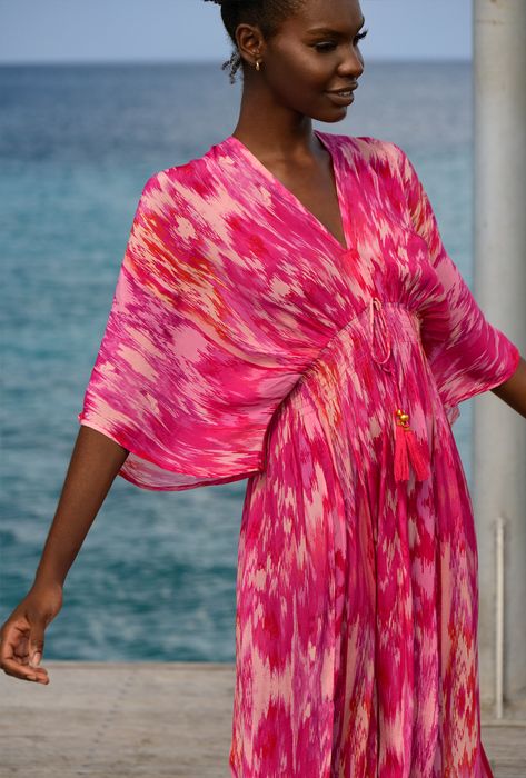 Magical Magenta Capri Kimono