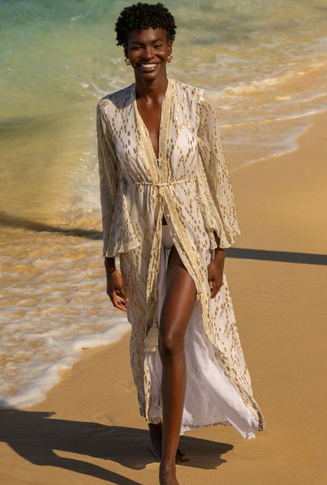 Bora Bora Gold Glow Kimono
