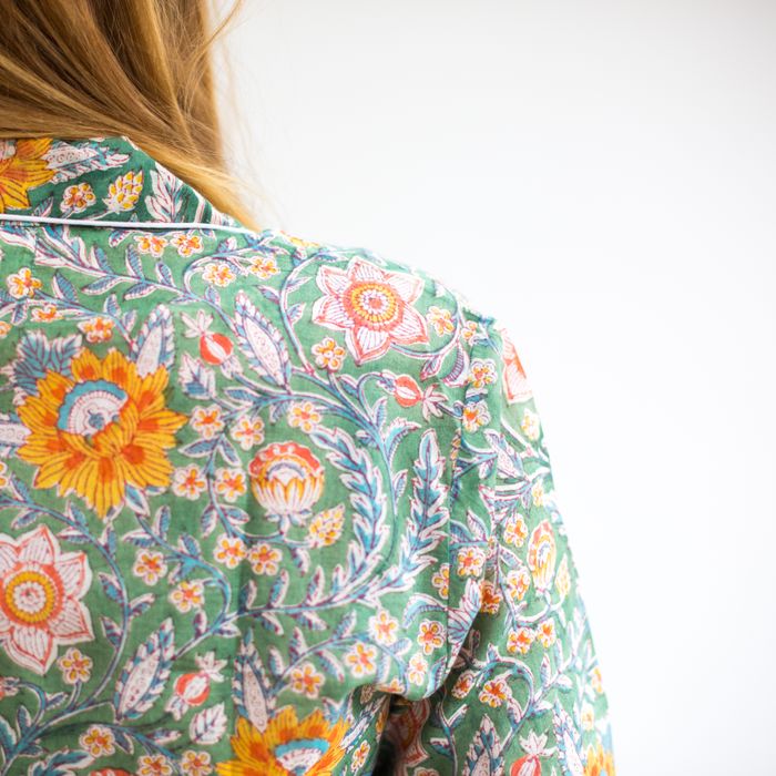 Block print cotton pyjama set