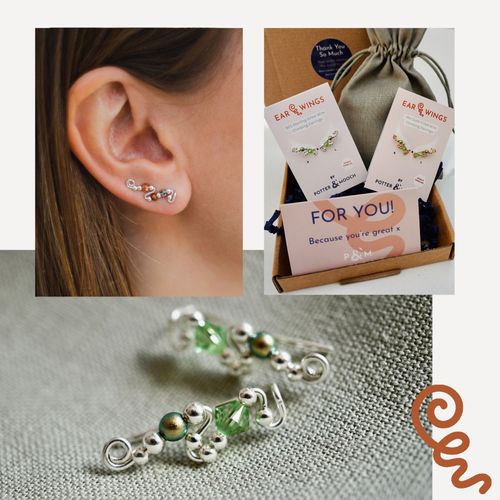 Ear Wings Climber Earrings