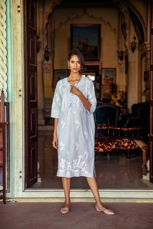 At Ease Embroidered Linen