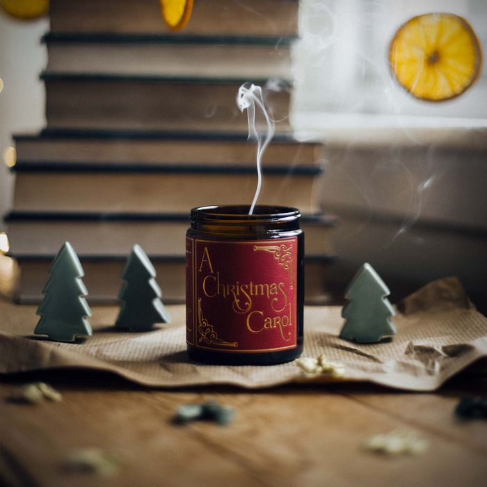 The Bookcase Collection - Handmade Christmas Candles by The Wild Botanist