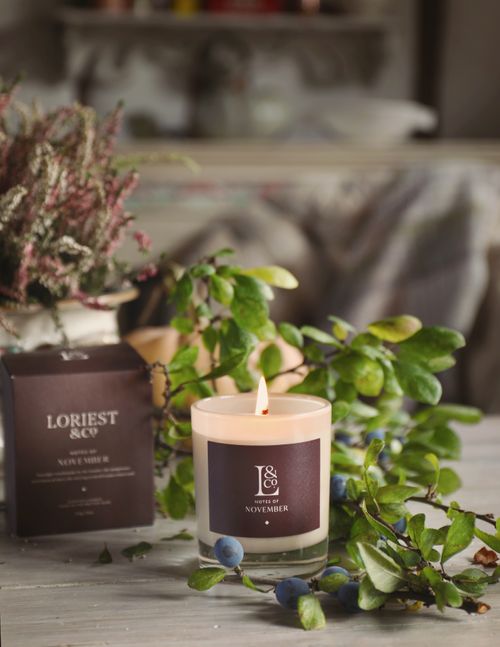 Notes of November luxury scented candle