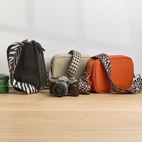 Leather Crossbody Camera Bag