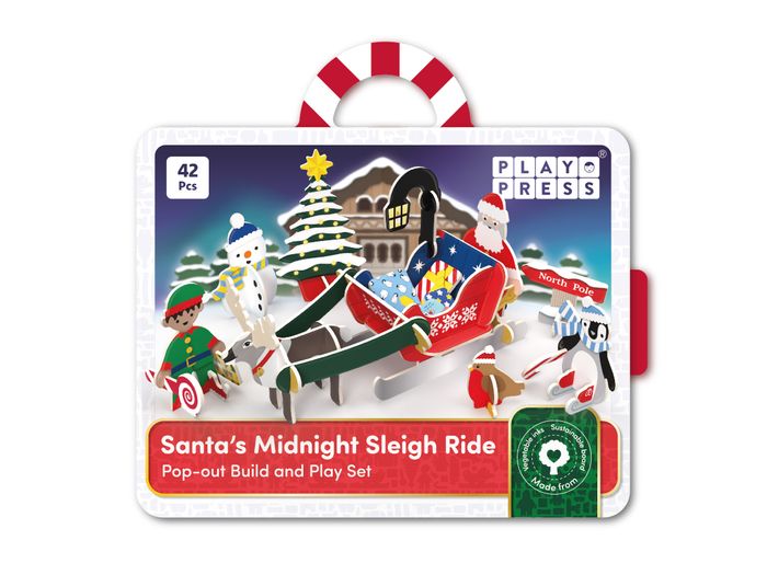 Santa's Midnight Sleigh Ride Eco-Friendly Playset