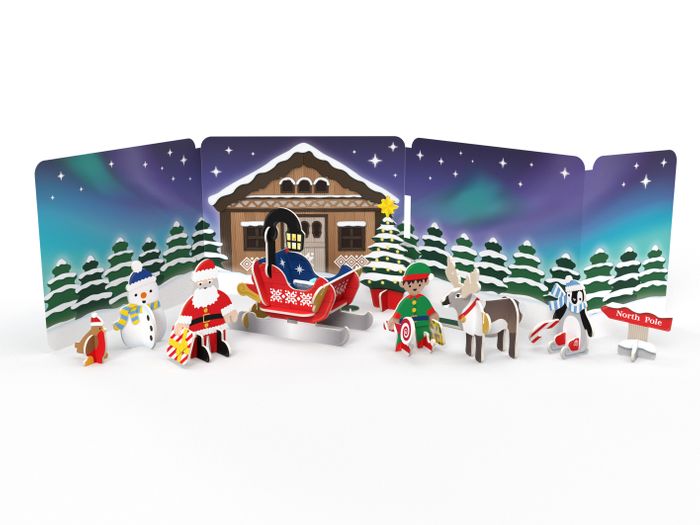 Santa's Midnight Sleigh Ride Eco-Friendly Playset