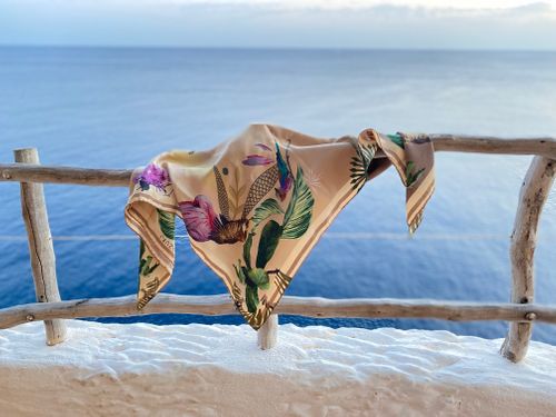 The Bashful Buffalo Silk Scarf