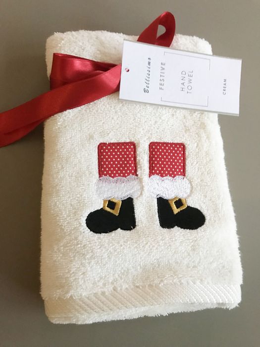 Christmas Embroidered Hand Towel