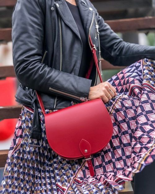 Handmade Leather Saddle Handbags