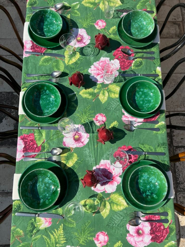 Christmas Dinner : Dark Emerald Ceramic Set