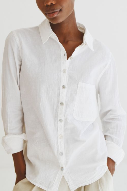Chloe Classic Cotton White Shirt