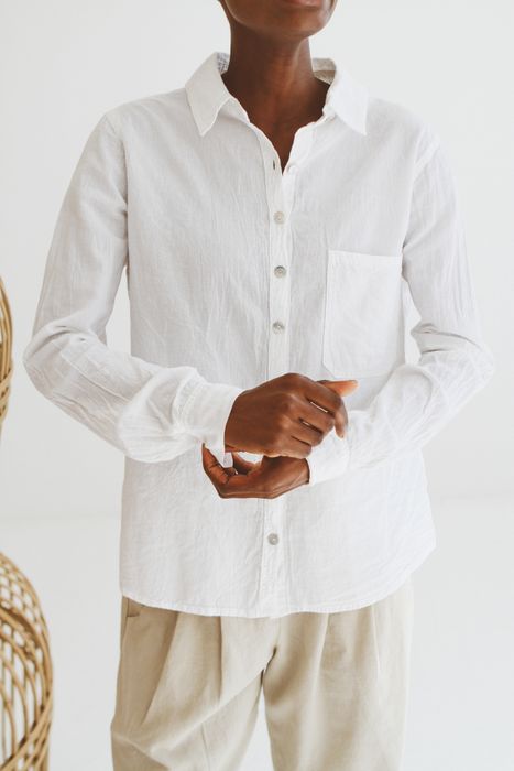 Chloe Classic Cotton White Shirt