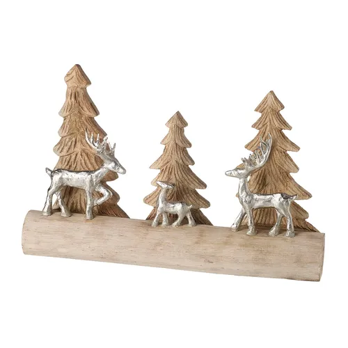 Winter Wonderland Log Natural/Silver