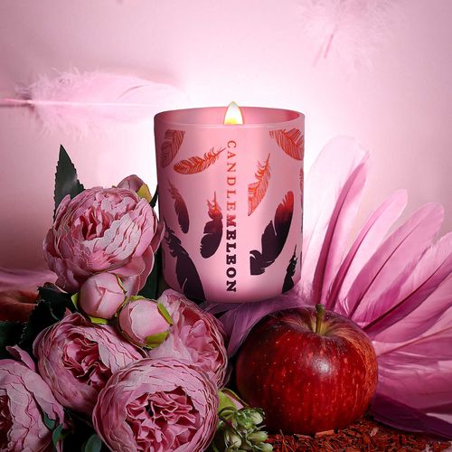 `COPPER FEATHER 200g — PINK CHAMPAGNE, PEONY & SANDALWOOD