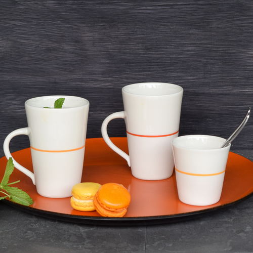 White Porcelain Tall Mug