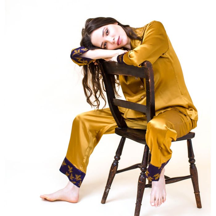 Gold Lily Pure Silk Pyjama Set